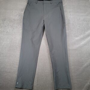 NOBULL‎ Mens Lightweight Performance Stretch Chino Pants Golf Gray 34x31